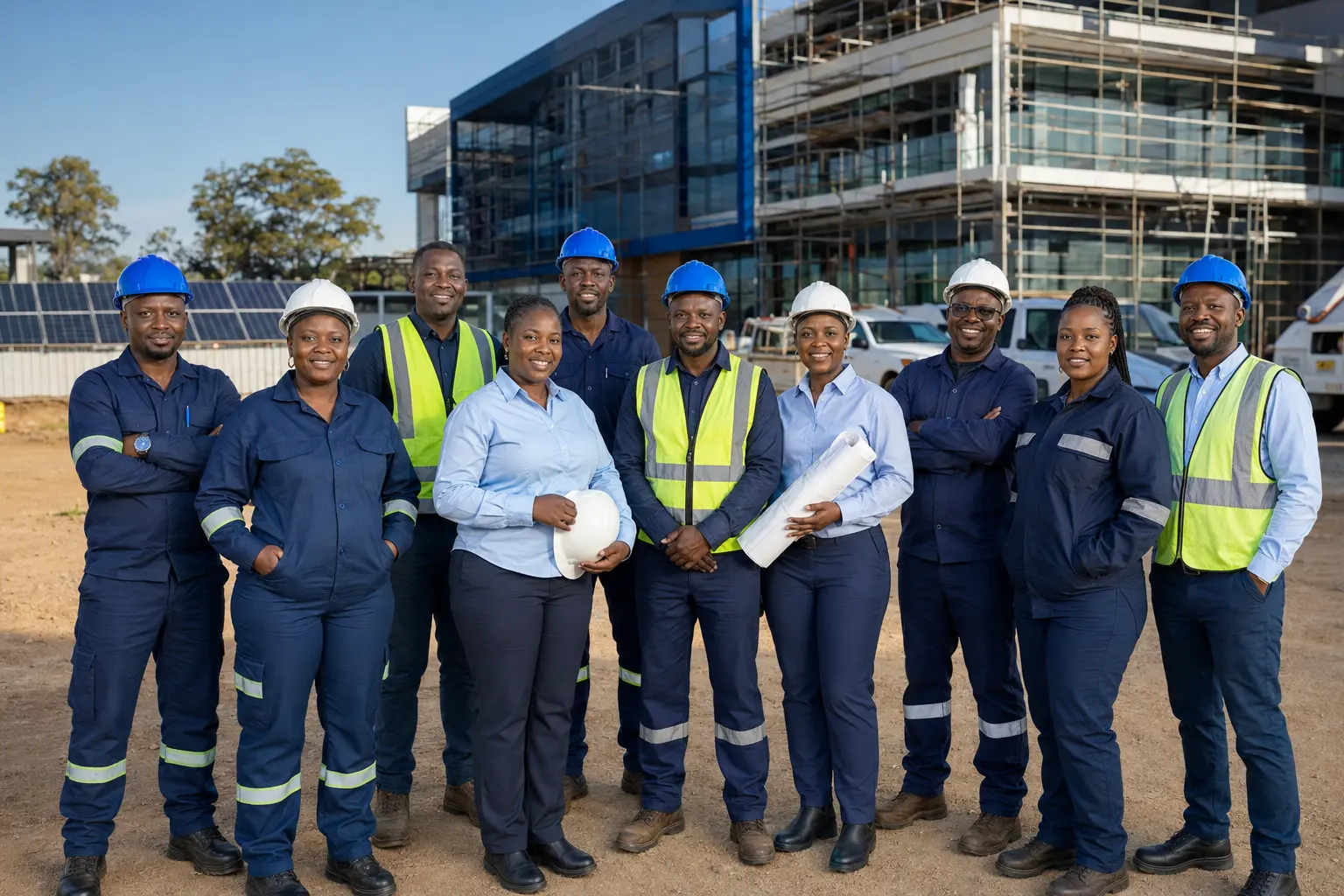 Simukai Group team representing construction, electrical, cooling, security and project management